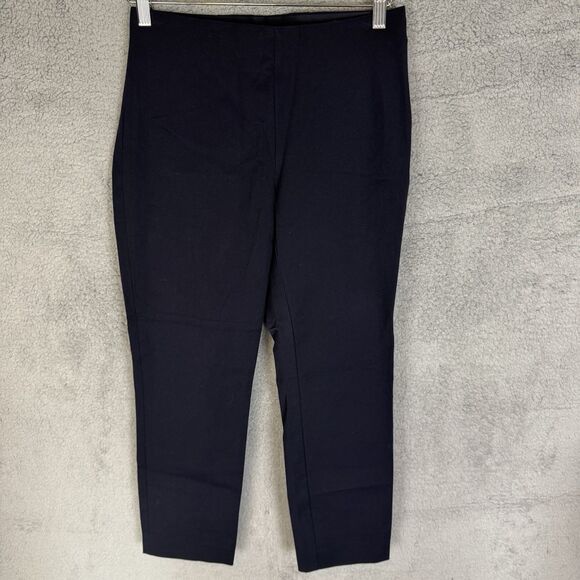 Lauren Ralph Lauren‎ Pants Womens 2 Straight Leg Black Solid Casual NWOT - Picture 1 of 11